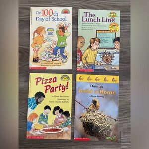 4 vintage assorted scholastic paperback books